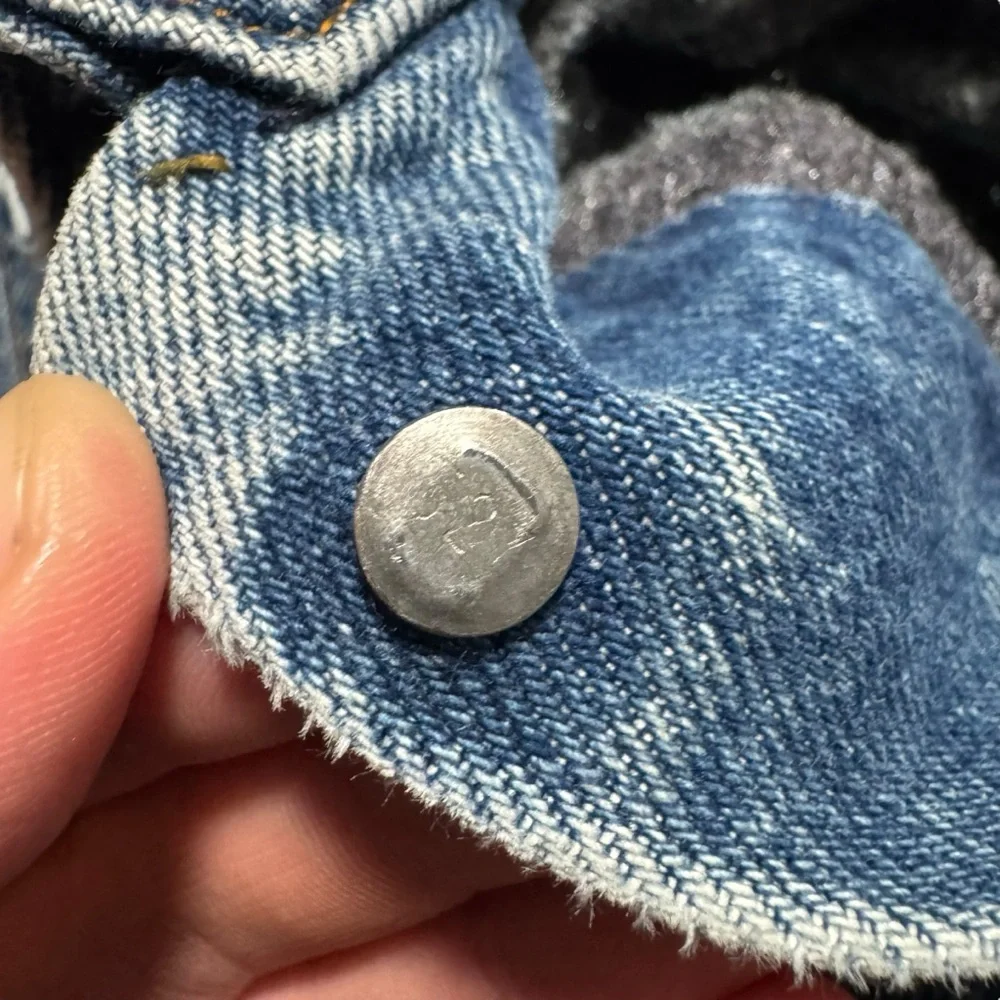 Vintage Levi’s 527 Type 3‎ Blanket Lined Denim Trucker Jacket Size 38
